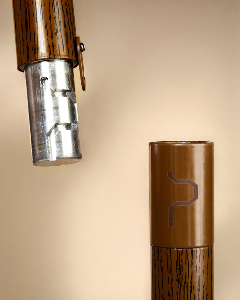 Luxury beach umbrella anchor joint connector system designed for secure wind-resistant setup