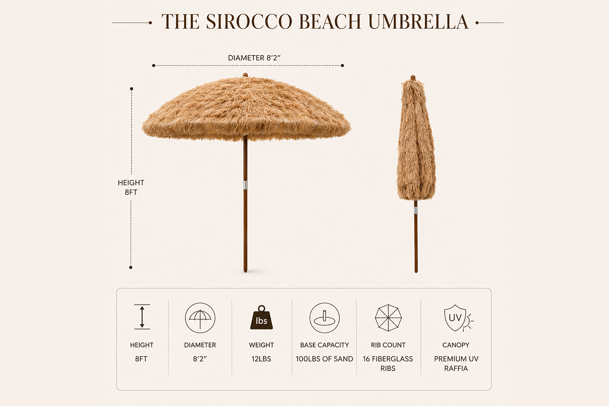 The Sirocco Beach Umbrella