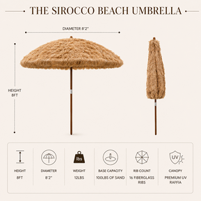 The Sirocco Beach Umbrella